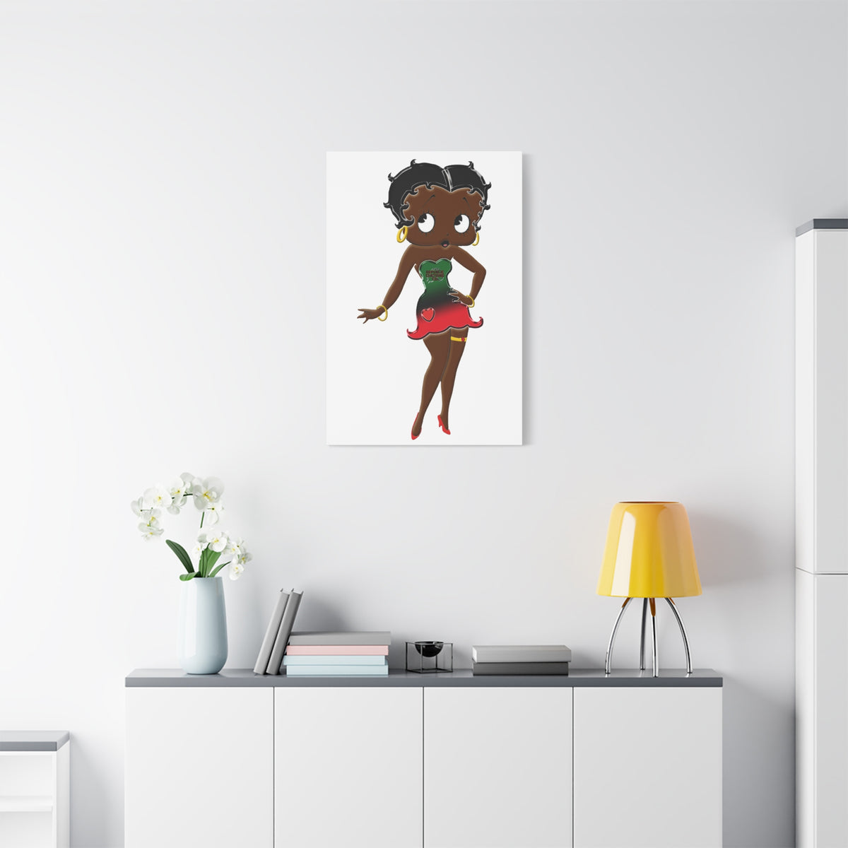 Betty Boop Matte Canvas, 1.25"