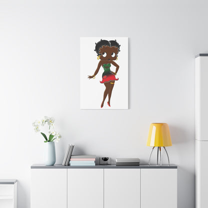 Betty Boop Matte Canvas, 1.25"