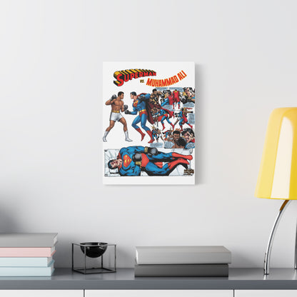 Superman vs. Muhammad Ali Matte Canvas, 1.25"