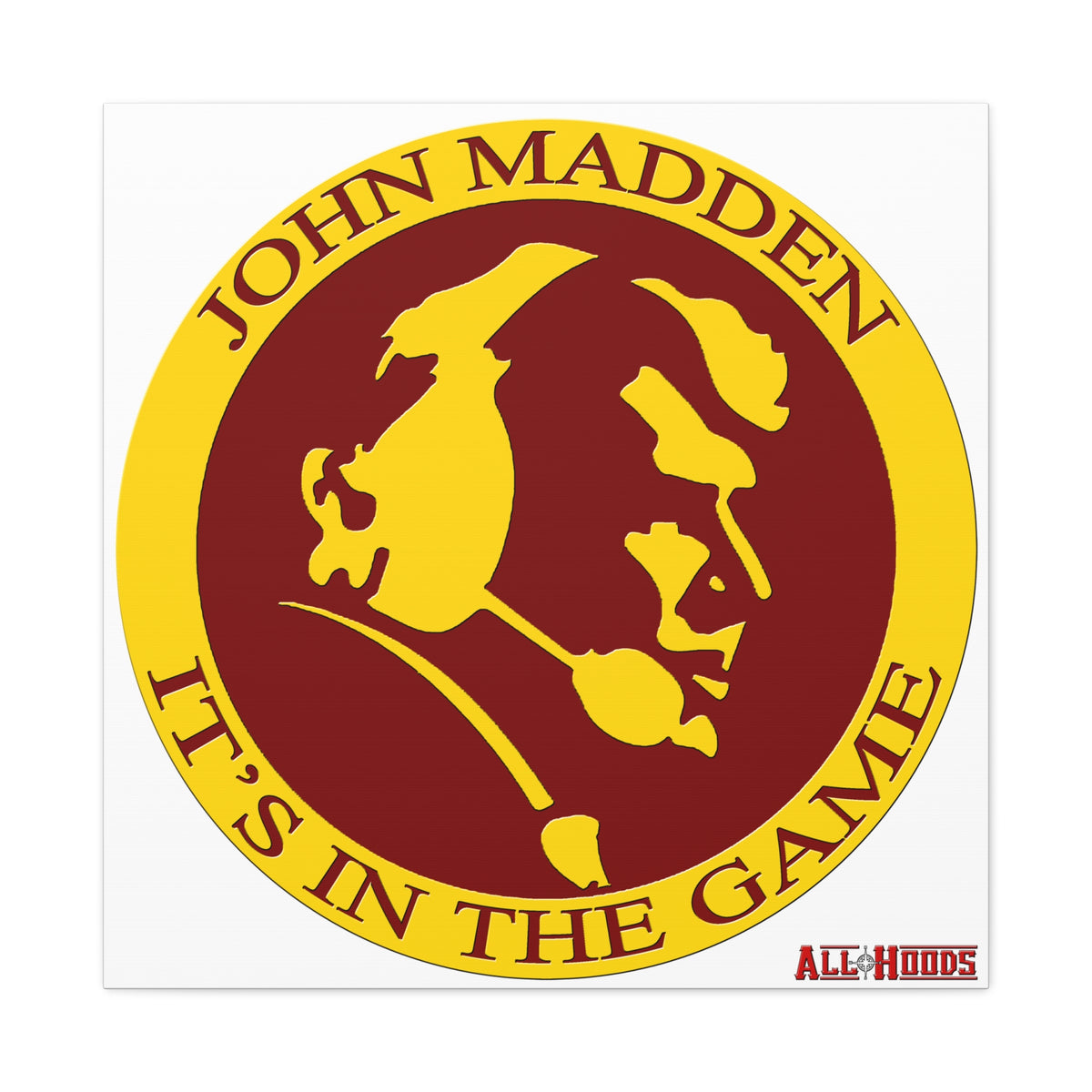 John Madden Matte Canvas, 1.25"