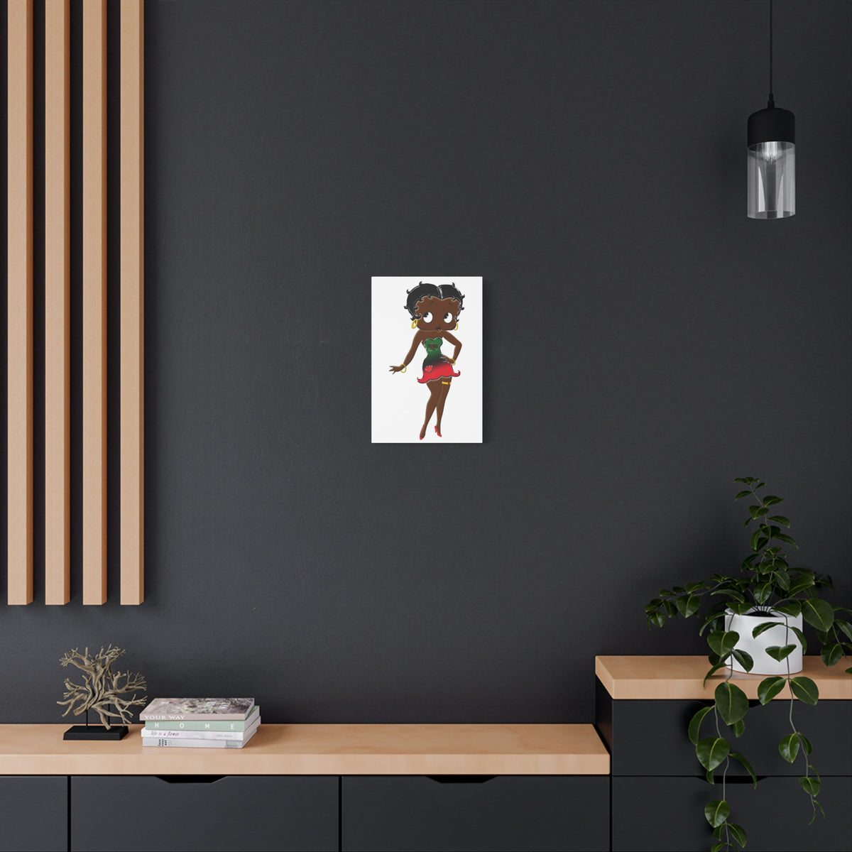 Betty Boop Matte Canvas, 1.25"