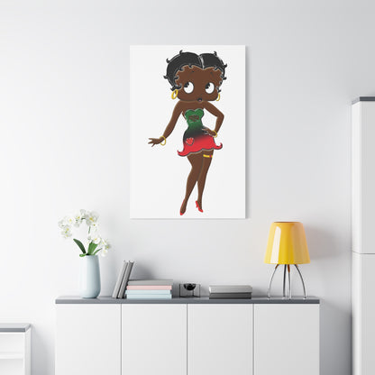 Betty Boop Matte Canvas, 1.25"