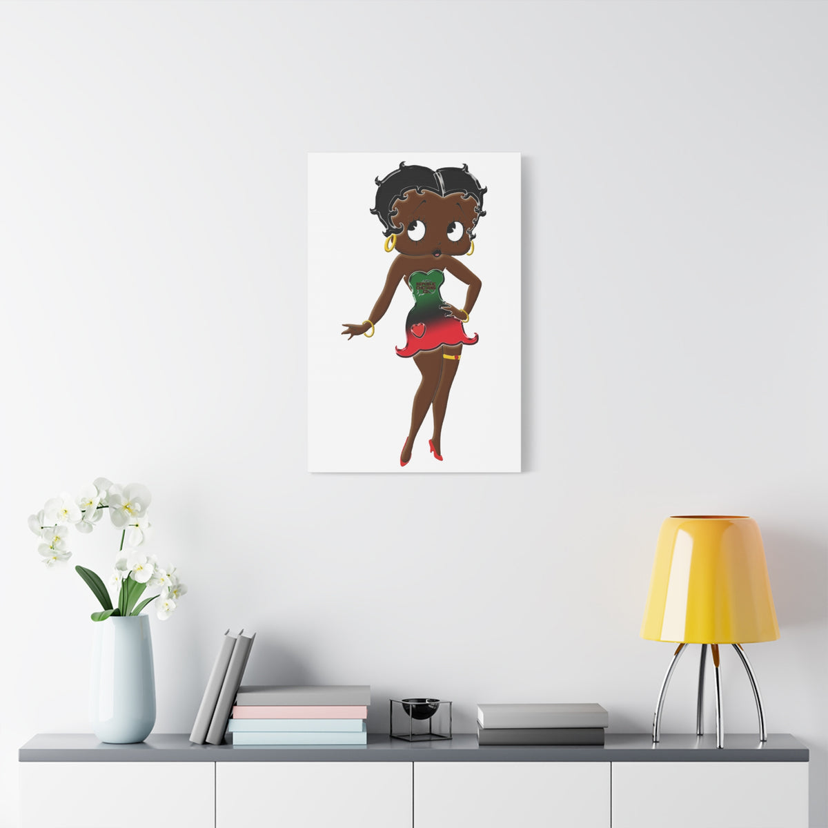 Betty Boop Matte Canvas, 1.25"